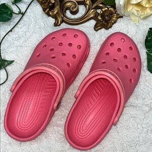 Pink Crocs